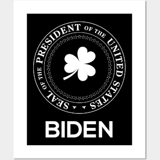 St. Patrick's Day Presidential Seal Biden Posters and Art